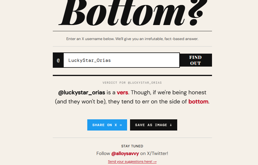 @luckystar_orias is a vers. Though, if we're being honest (and they won't be), they tend to err on the side of bottom. southernriverotter.github.io/twitter-analyz…