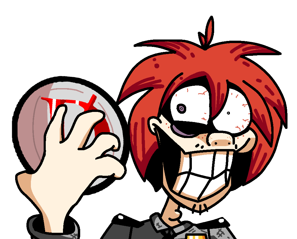 splatterjacker's tweet photo. touched up the old ver a bit and it looks way better. could you imagine being an animatronic and realizing its this fucking guy five redbulls deep in the office. id kill myself. #frickbears #frickbears3 #fivenightsatfrickbears #fivenightsatfrickbears3 https://t.co/P3JqNBPu8P