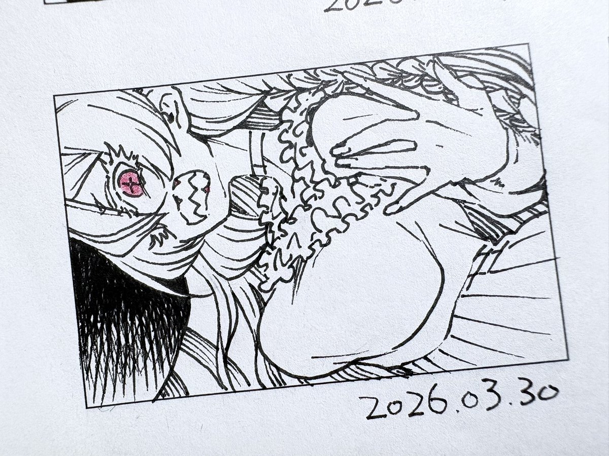 昨日描いたリルカと
今描いた命令者ちゃん 