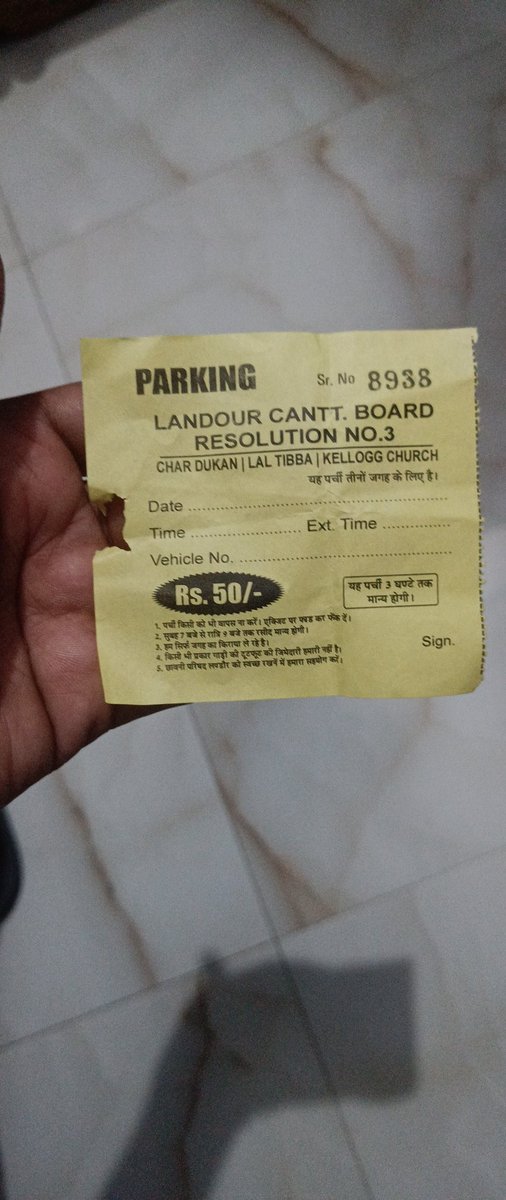 varunv04's tweet photo. So you have to pay Rs 50 in order to get inside Landour, near Mussoorie. 3-4 people with no authorisation stop you on the outskirts and demand money. These tourist places have become 'a loot ka adda'  these days #Mussorie #uttrakhand @pushkardhami @UttrakhandPoli2 https://t.co/rzmpgmbOgW