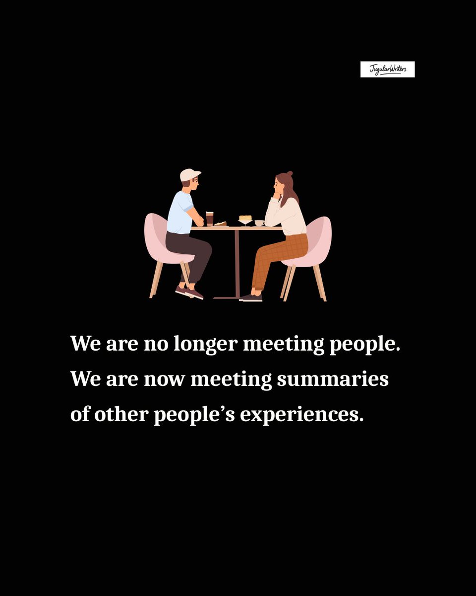 JugularWriters's tweet photo. No wonder connection feels harder now. Everybody is showing up edited.
This weekend, try showing up a little less edited. Let one real version of you be seen. This could help the next person.
#fridaythoughts #modernconnection #emotionaltruths #authenticity #humancomplexity #jw https://t.co/jqYWVAtdve