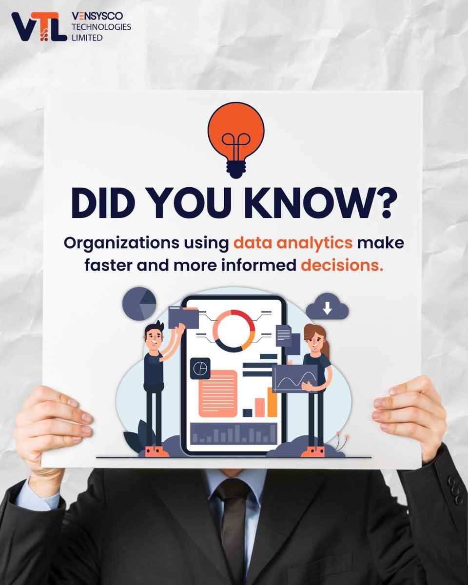 vensysco's tweet image. Did you know? 
Data isn’t just numbers it’s the key to smarter, faster decisions.

Businesses that leverage data analytics stay ahead, reduce risks, and unlock new growth opportunities. 

Start making decisions that truly matter.

#DataAnalytics #SmartDecisions #BusinessGrowth