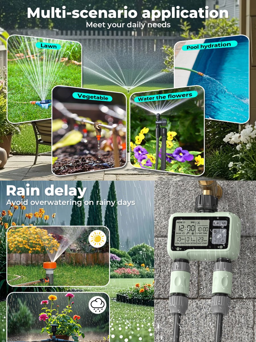 Eshico_Ningbo's tweet image. HCT-326🌻Water Timer: Our Garden's Ideal Partner!🥰

🌱Robust &amp;amp; Explosion-Proof
🌱Simple Button Operation
🌱Dual-Zone Programming
🌱Versatile Garden Solutions
🌱Smart Rain Delay
🌱Flexible Watering Modes

Let Every Drop of Water Play a Value!💧

#WaterTimer #gardening #plants