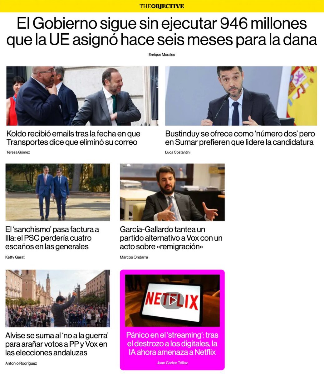 📰 Esta es nuestra portada de este lunes, 30 de marzo de 2026. Consulte aquí todas las noticias del día 👉 theobjective.com