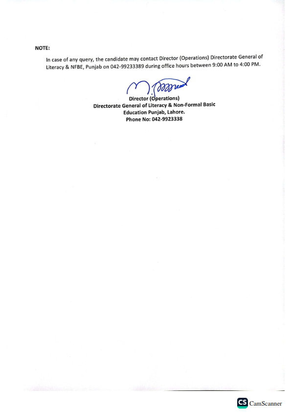 Literacy & NFBE Dept. Punjab tweet media