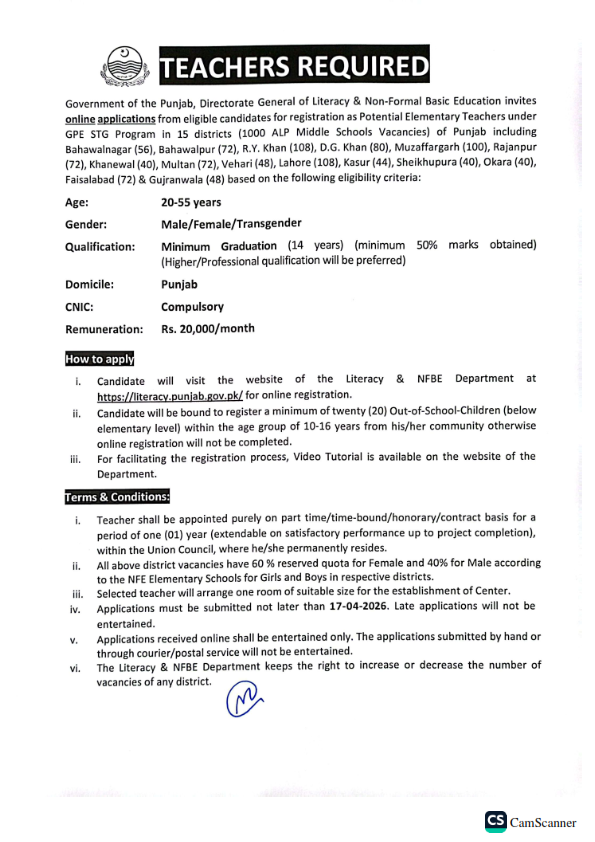 Literacy & NFBE Dept. Punjab tweet media