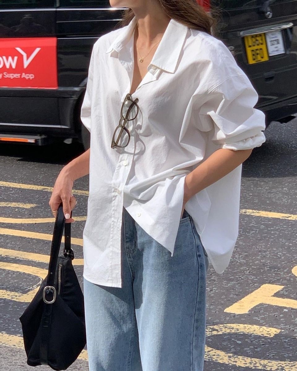 oversized button up