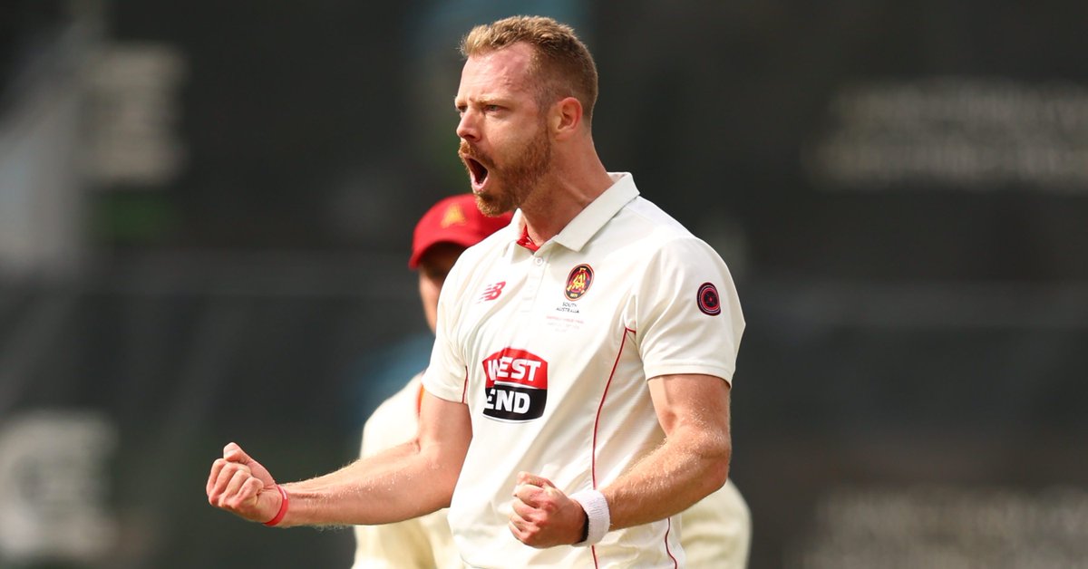 ACA_Players's tweet photo. Congratulations to South Australia who today sealed victory in the Sheffield Shield Final! 🏆

Nathan McAndrew was named player of the final as SA won back-to-back titles for the first time in their history 👏 https://t.co/shkxGL5Lfg