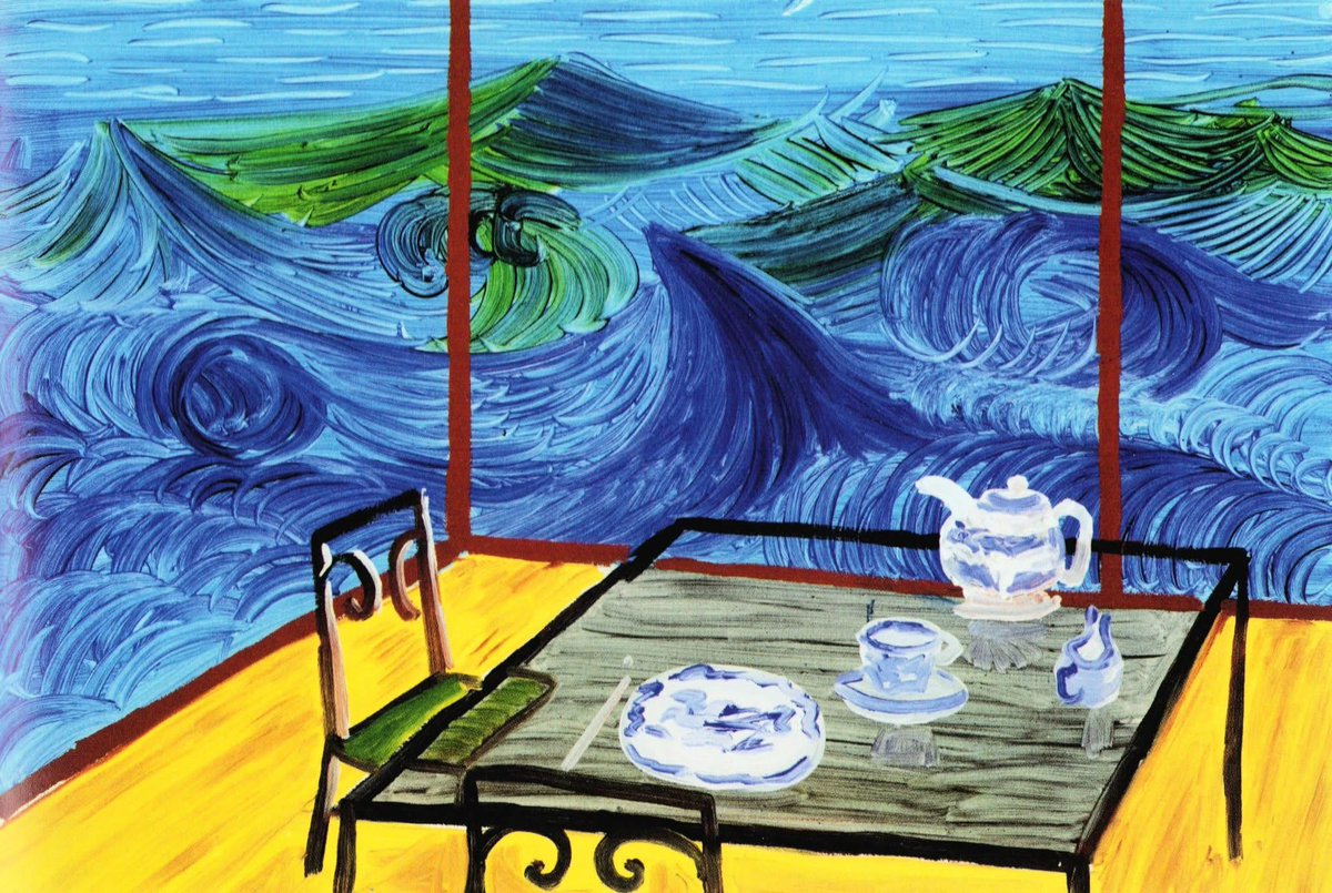 David Hockney - Breakfast at Malibu, Wednesday
1989