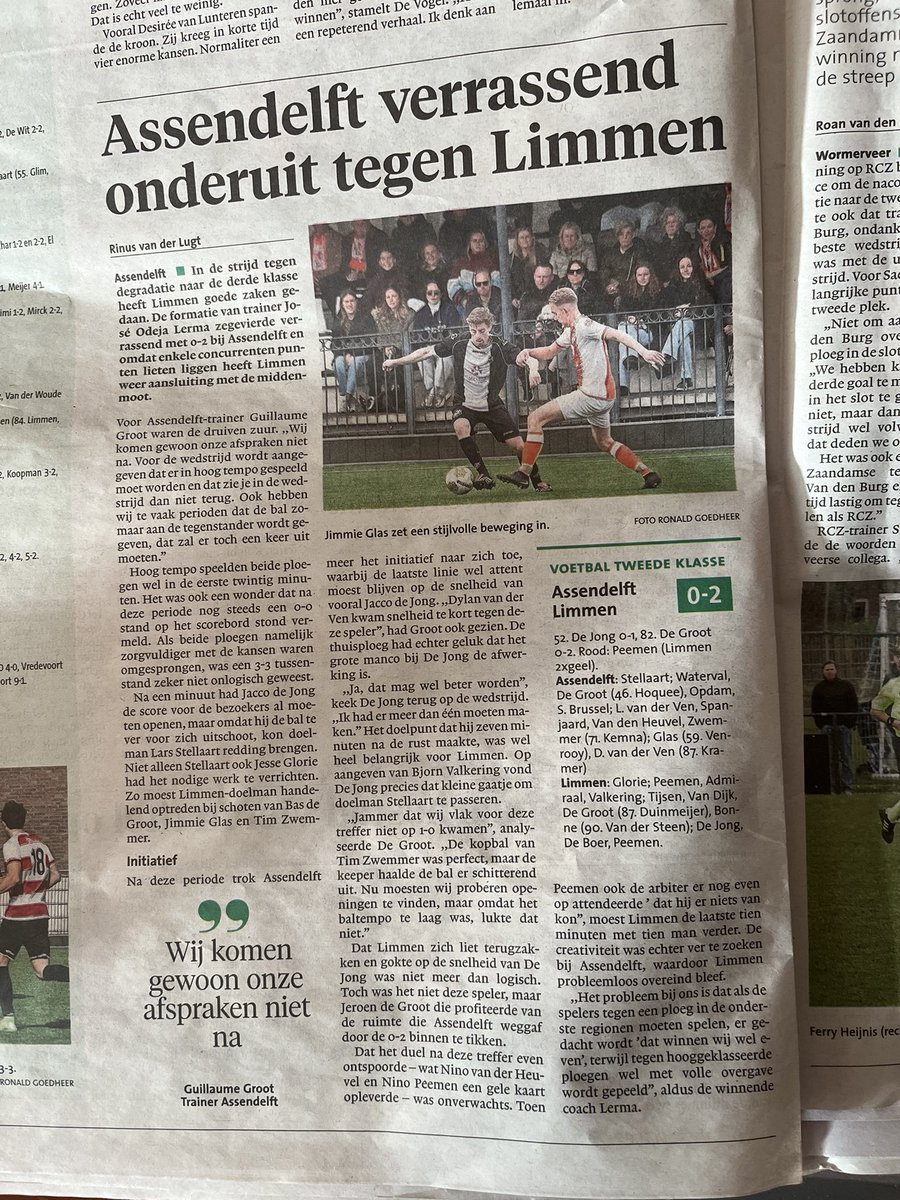 vv Assendelft tweet media