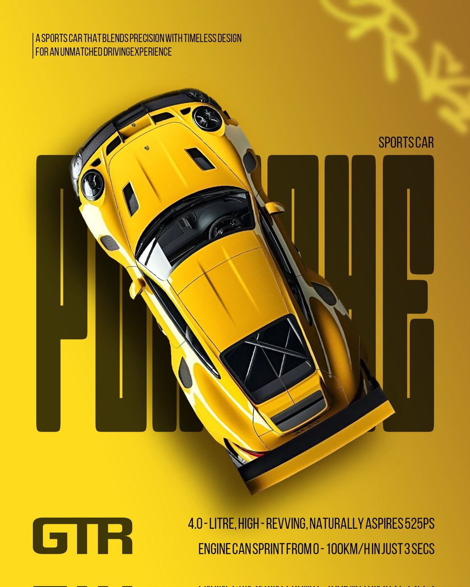 Ludath3gr3at's tweet image. Day 29/30: Photoshop Challenge
​Birds-eye view. High-speed layout. 
​The Vibe: Top-down precision.
The Goal: Mastering vertical typography.
​Engagement Trap: Who spotted the "NATURALLY ASPIRES" typo in the specs? 💀
​1–10? 
​#30DayDesignChallenge #Photoshop
