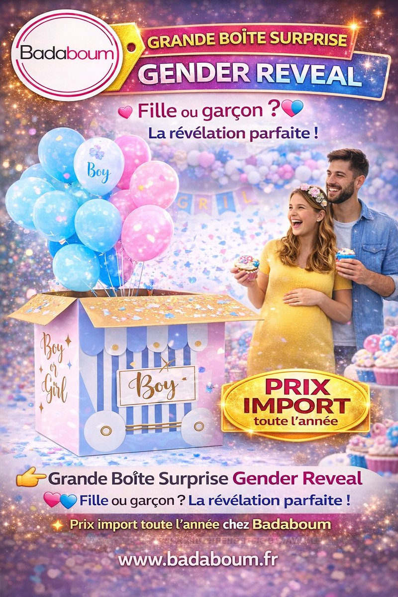 badaboum_fr's tweet image. 🎉 RÉVÉLATION SEXE BÉBÉ INOUBLIABLE 🎉
👇 Découvrir maintenant
tr.ee/ilHeRZ

#genderreveal #babyshower #revelebebe
#annoncegrossesse #futuremaman
#fetedebebe #babyreveal
#ideerevelation #evenement
#decorationfete #partydecor
#annoncebebe #grossesse
#bonplan #prixbas