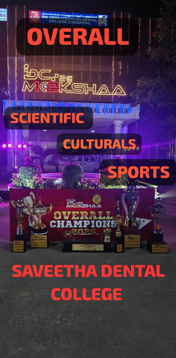 SdcForensic's tweet photo. Bagging the Overall Championship @ MOKSHA once again! #HistoryRepeats @SimatsSdc88 @VC_SIMATS @simatsofficial @SIMATS_Univ https://t.co/9dNZZ8H2h5