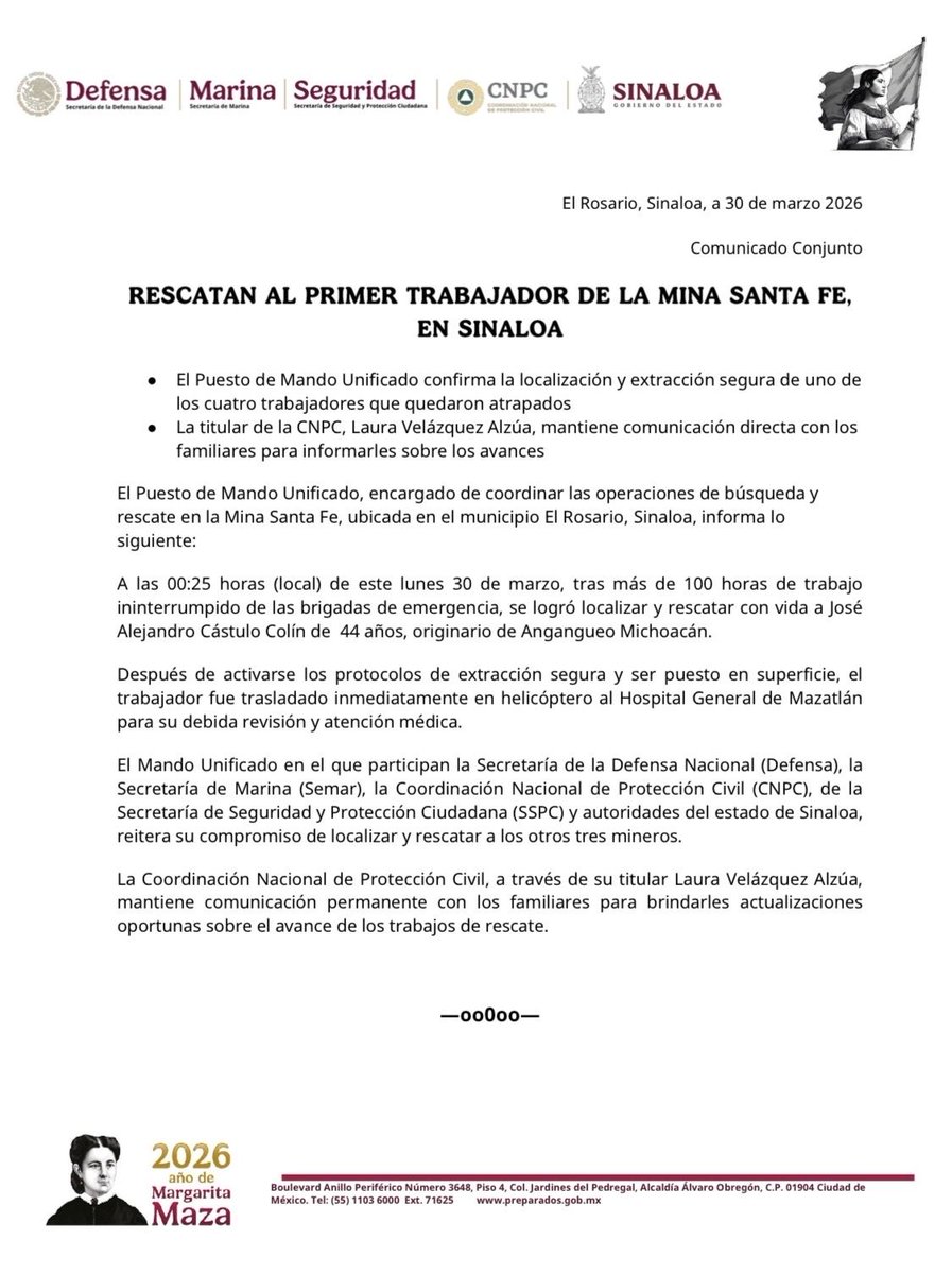 Coordinación Nacional de Protección Civil tweet media