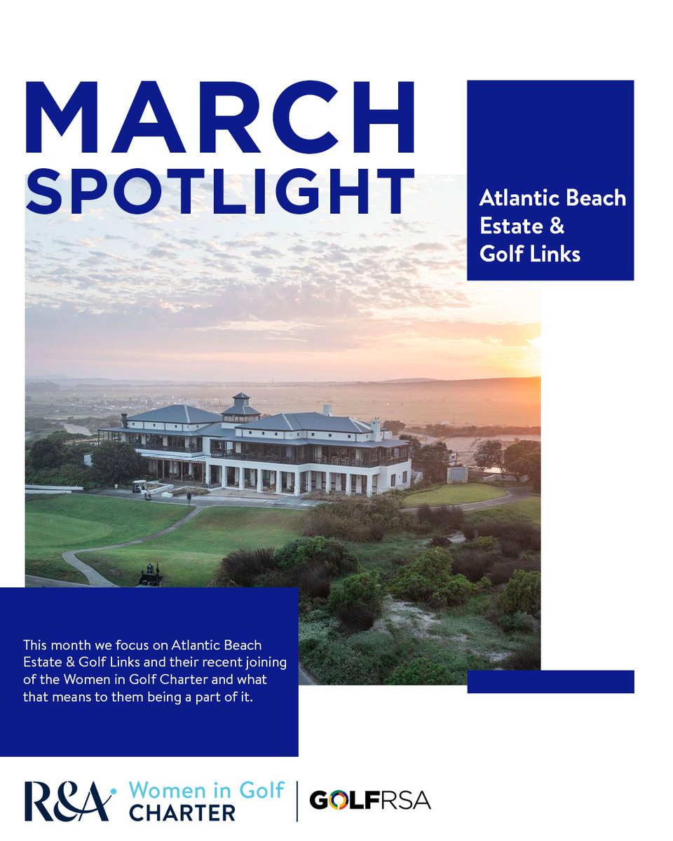 GolfRSA's tweet image. #Spotlight
This March we feature Atlantic Beach Links Club, where signing the Women in Golf Charter is helping shape a more inclusive future for the game.
From developing talented young golfers to creating leadership opportunities for women in club management, the charter is