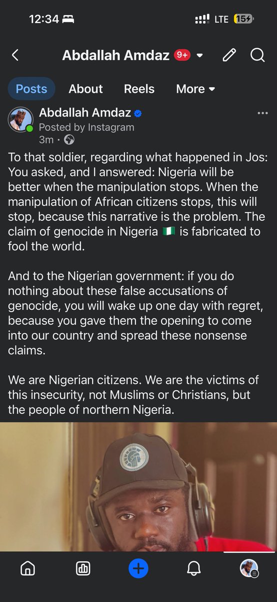 aamdaz's tweet photo. To that soldier, regarding what happened in Jos:

We are Nigerian citizens. We are the victims of this insecurity, not Muslims or Christians, but the people of northern Nigeria. https://t.co/g0TMeonouP