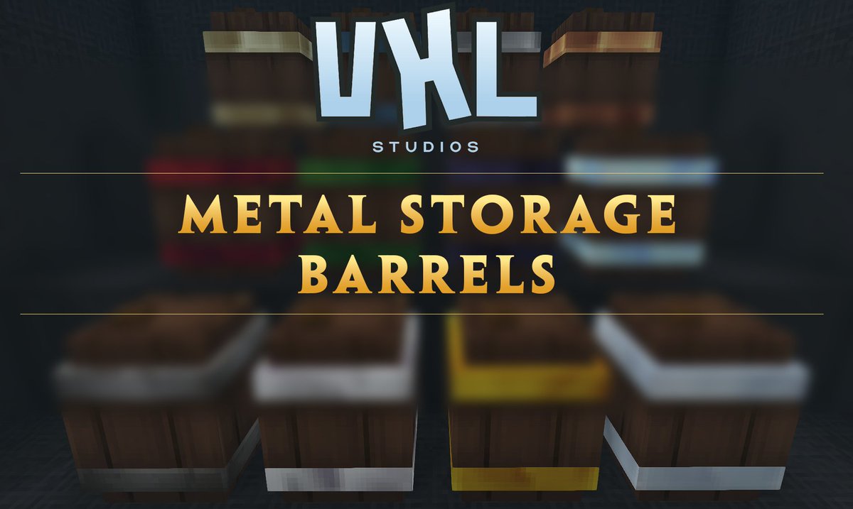 VXLStudios's tweet photo. New Update released for Metal Storage Barrels, This fixes all the barrels for Update 4 of Hytale! #Hytale #hytalemodding 

If you don't have Hytale yet use code VXL at checkout! https://t.co/ce8wMJ5CPc