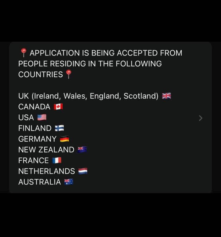 Uncle_IsMaildoT's tweet photo. Dm for more details 
Note: you must be staying in this country listed https://t.co/7fo3C9OaKj