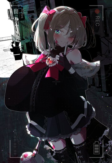 でかいダーク魔法少女コスです!
「……ないしょだよ」
--
Huge dark magical girl cosplay!
"……Don't tell anyone, okay?" 