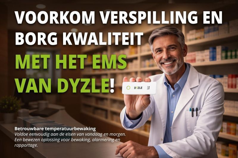 Dyzle's tweet photo. Steeds meer apotheken kiezen voor #temperatuurbewaking van Dyzle

Realtime inzicht, directe alarmmeldingen en één duidelijk overzicht maken het verschil.Geen handmatig uitlezen meer, maar grip op je processen.

Meer weten: https://t.co/HUXc2zMDkU

#Dyzle #apotheek #KNMP #NVZA https://t.co/06VwxDTE13