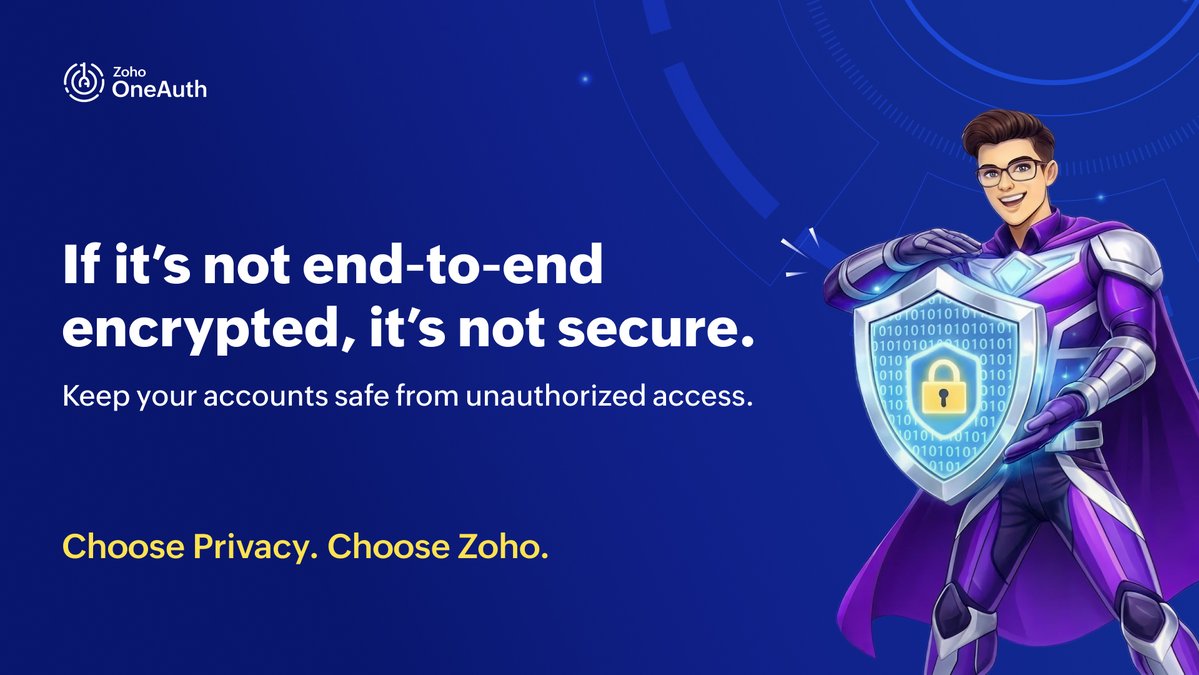 Zoho OneAuth - Authenticator tweet media