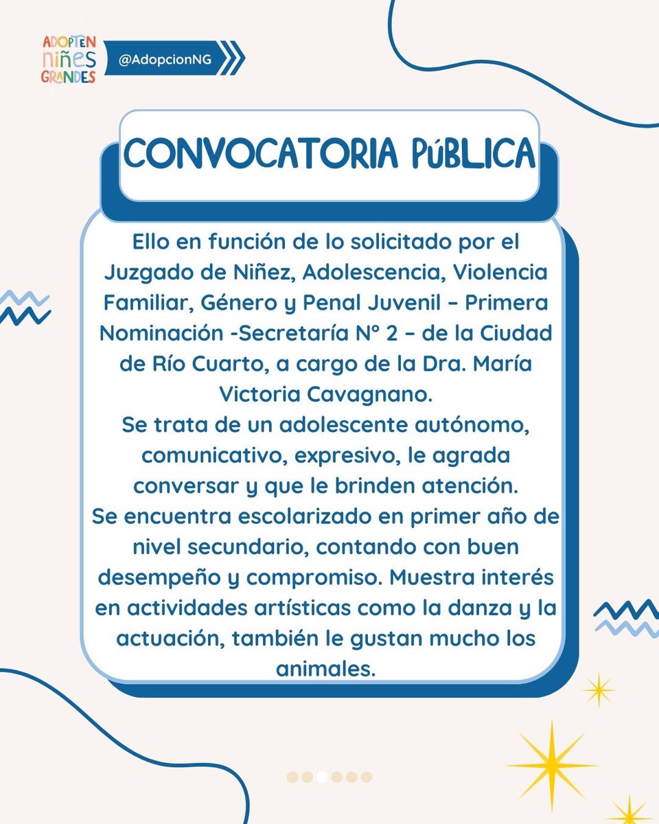 #AdoptenNiñesGrandes tweet media