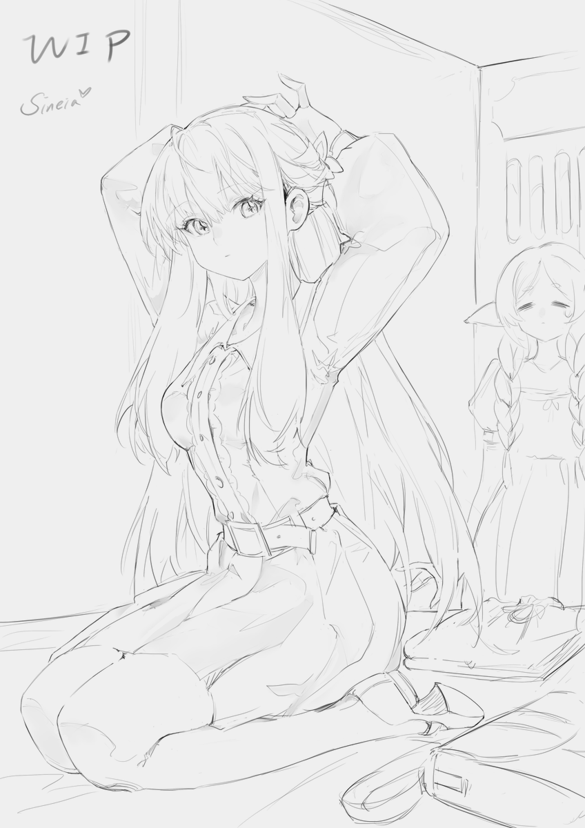 #葬送のフリーレン
#フェルン #fern 
Work in process
放個過程