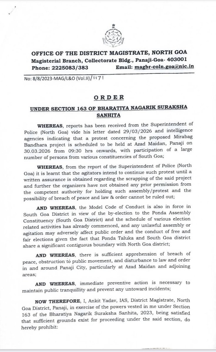 Goan Reporter News, Goa's Digital News Service tweet media