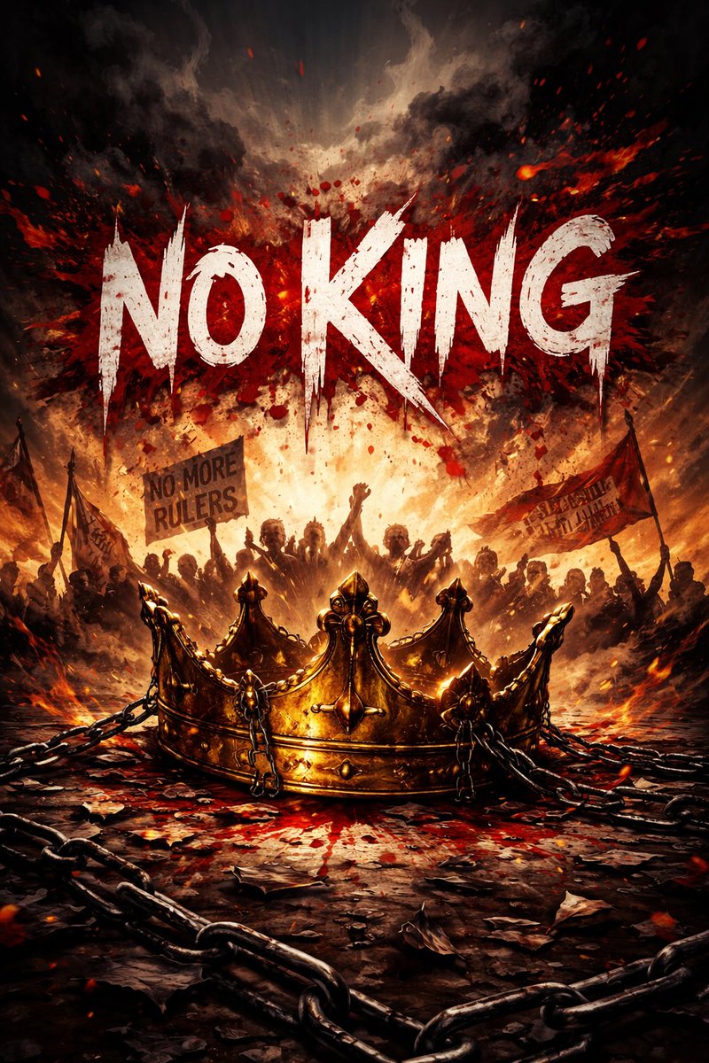 CiwenXs's tweet photo. @clanker_world deploy token name no king ticker $NK 
use image for logo 

#NoKing #NoMoreKings #PowerToThePeople #StandTogether #VoiceOfThePeople #RiseUp #Freedom #BreakTheCrown #PeoplePower #NewEra #ViralPost #TrendingNow #FYP #ExplorePage #ShareThis https://t.co/9MN9F17121