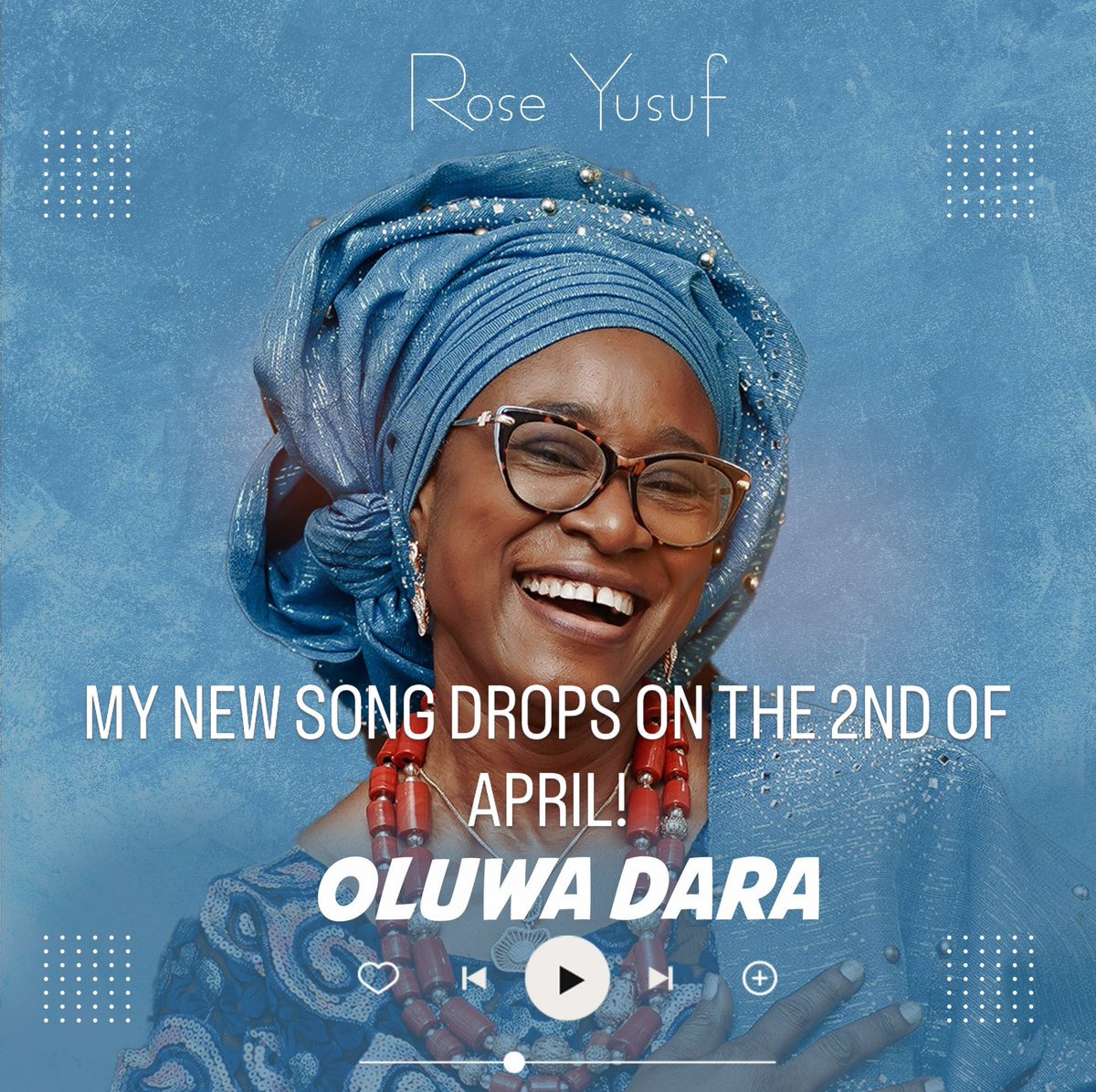 rosesyusuf's tweet photo. THE 2ND OF APRIL IS MY 32ND WEDDING ANNIVERSARY AND I WILL BE DELIGHTED TO SHARE THIS SONG OF THANKSGIVING WITH YOU MY DEAR FAMILY AND FRIENDS!

Please help share, God bless and love you sooo…

#newsong #Jesus  #fyp https://t.co/NldEFIhHNd
