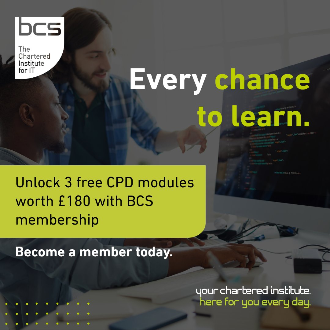 BCS, The Chartered Institute for IT tweet media