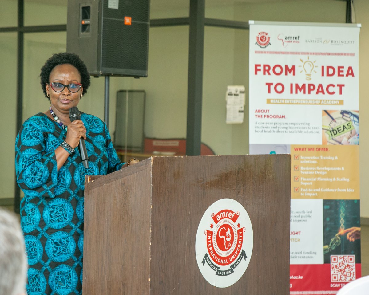 AmrefUniversity's tweet image. These teams stood out for their innovation, scalability, and real-world impact in addressing healthcare challenges.

The ceremony featured keynote addresses from:
 Prof. Alice Lakati, H.E Mirko Giulietti , and Dr. Veronica Kirogo.
#FromIdeaToImpact #AMIU4PHC