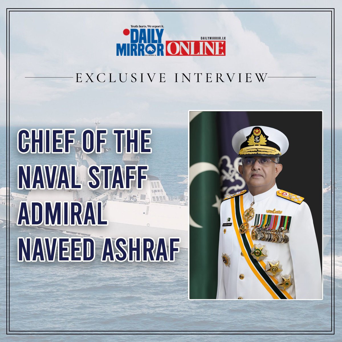 Exclusive: Admiral Naveed Ashraf speaks to Daily Mirror Sri Lanka. Highlights include: - PN subsurface capability enhancement through induction of Hangor class submarines - Collaborative maritime security amid Indo-Pacific tensions (1/2)