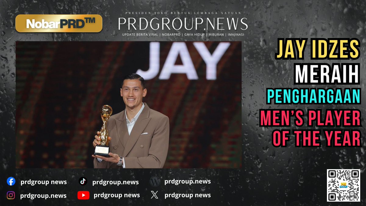 nobarprd's tweet photo. BEK JADI MVP 😳🔥

Jay Idzes meraih Player of The Year 2026! 🇮🇩
Garuda sekarang beda level!
Setuju dia yang paling layak?

Baca Selengkapnya:
 https://t.co/tp4pVfzpaF

#jayidzes #timnasindonesia #pssiawards #nobarprd #prdgroup https://t.co/aj3wDEGs2q