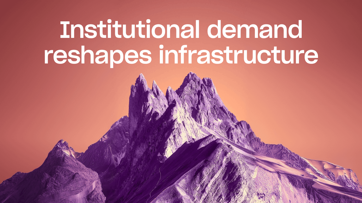 Institutional demand doesn’t just increase usage.

It reshapes infrastructure.

More traffic → High quality providers → Better performance 🔄

That’s how production systems evolve.