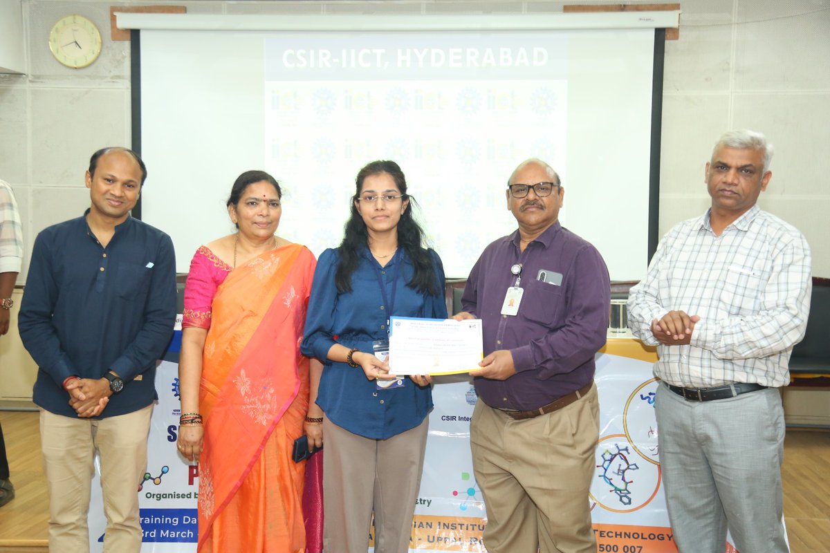csiriict's tweet photo. CSIR-IICT successfully conducted a 5-day Skill Development Training on Peptide Synthesis (23–27 March 2026) under the CSIR Integrated Skill Initiative (Phase III).
@CSIRIndia @IndiaDST 
#csiriict #SkillDevelopment #PeptideSynthesis #biotechnology #HandsOnTraining #ViksitBharat https://t.co/VueYUPwzhH