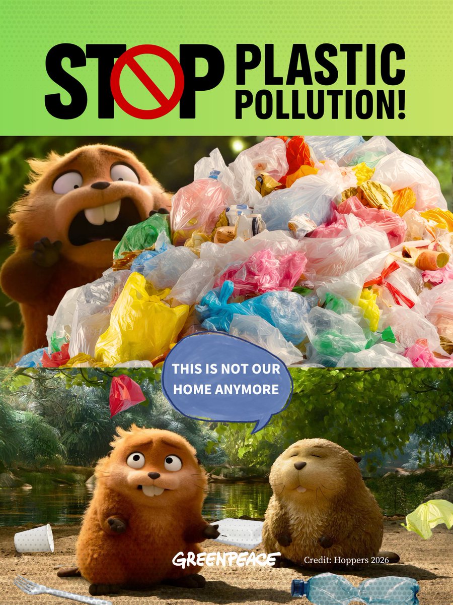 GreenpeaceMY's tweet image. "Hop" on board as our plastics brings us from our Ramadan bazaars to Malaysian landmarks, to our wildlife. This International Day of Zero Waste, help these adorable ones by doing your part - a little goes a long way: act.gp/4sRnecI

#BreakFreeFromPlastic #ZeroWasteNow