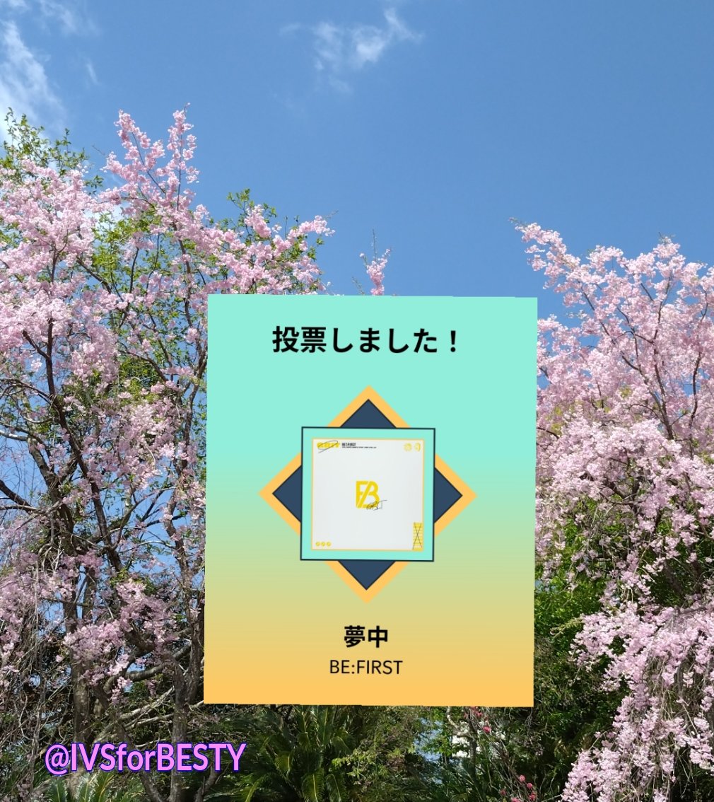 Int'l Vote Support for BESTY tweet media