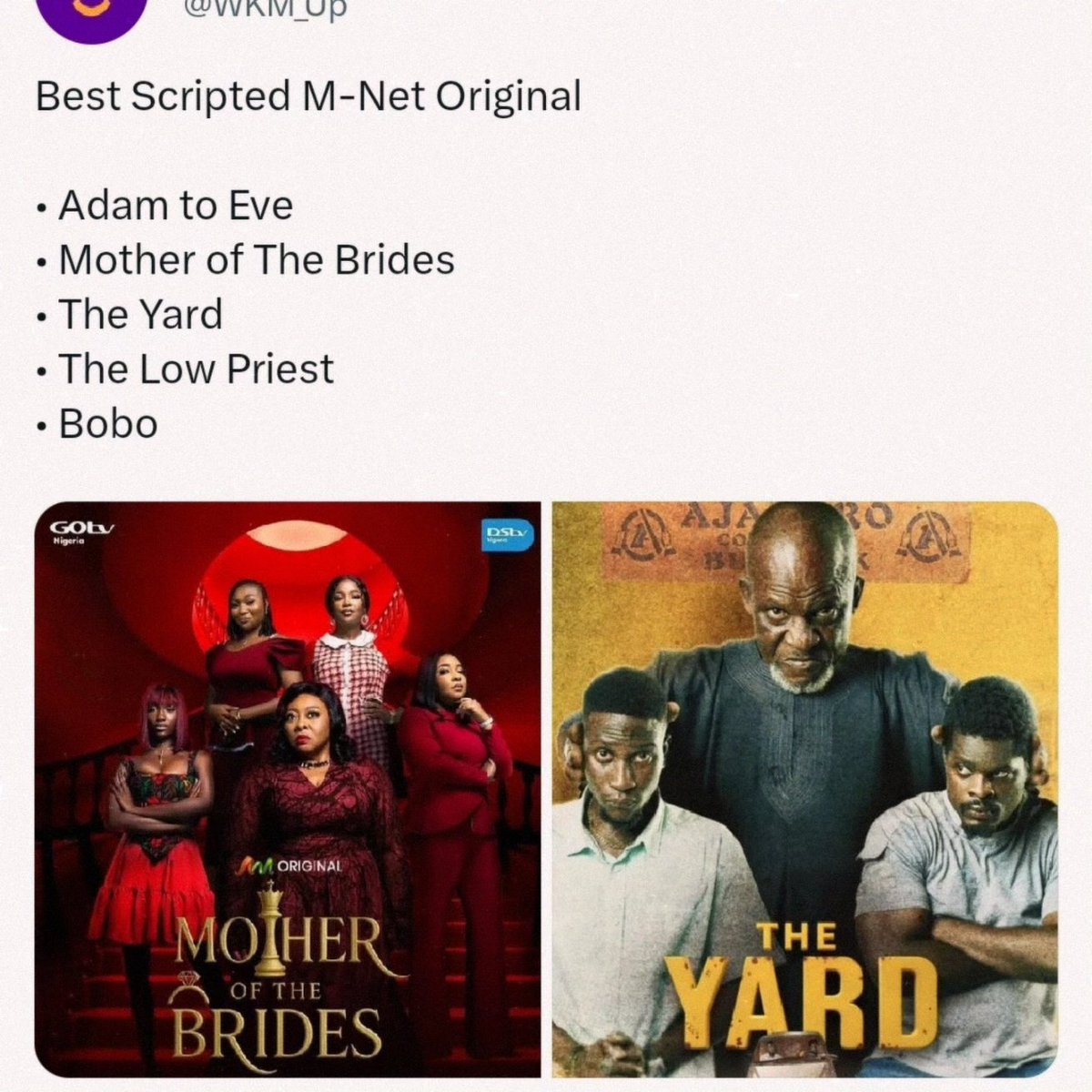 isaaki_ayodeji's tweet photo. Honoured to have received my first AMVCA nomination for writing. Totally unexpected and humbling.

Also grateful to have worked as Script Editor &amp; Writer on the nominated shows The Yard and Mother of the Brides. 

The months were demanding, stretching, but deeply rewarding. https://t.co/Lvbbs26uy6
