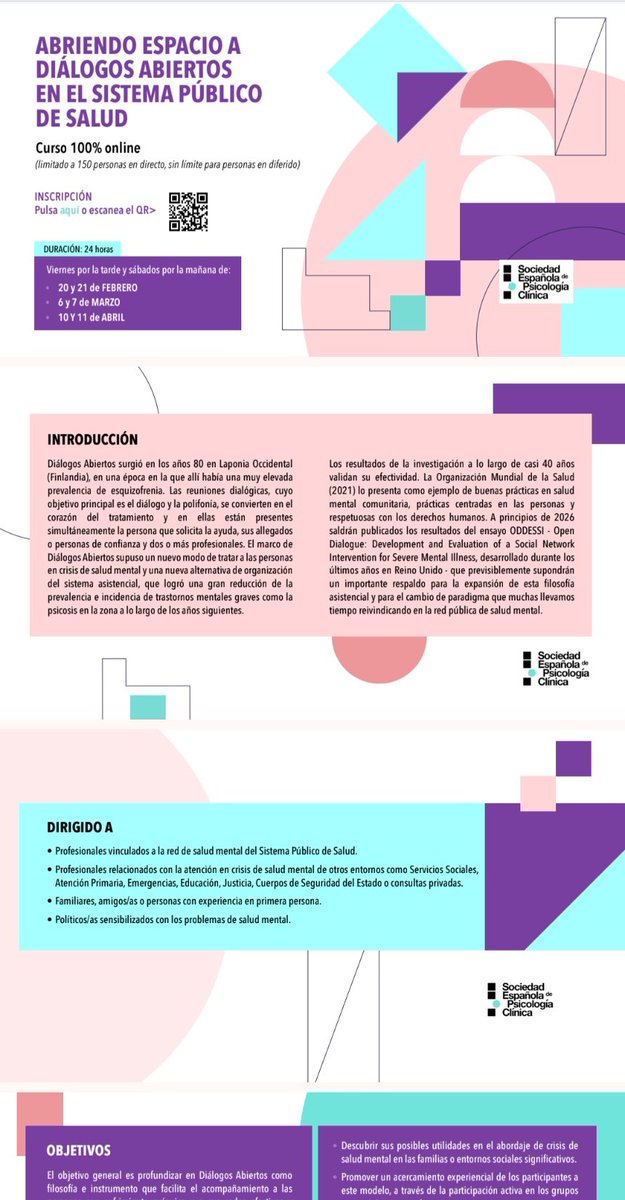 Sociedad Española de Psicología Clínica tweet media