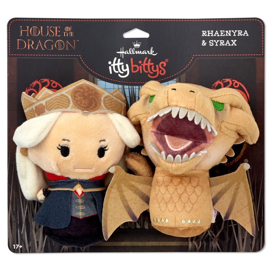 Hallmark’s itty bittys — Queen Rhaenyra Targaryen &amp; Syrax

Source: hallmark.com/stuffed-animal…
