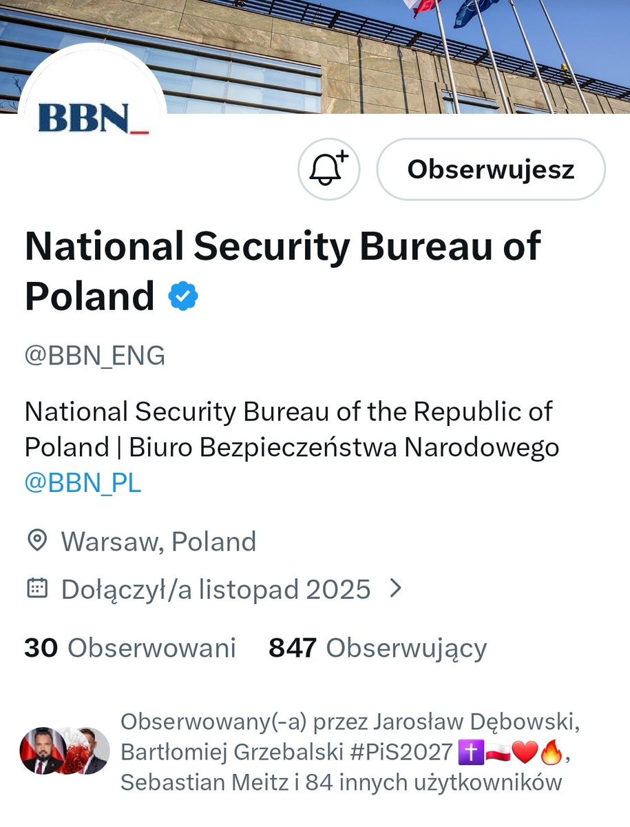 🔴 Prawuski kochane 🔊
pilną robotę mamy i pomagamy budować konto 
<a href="/BBN_ENG/">National Security Bureau of Poland</a> w języku angielskim.
Szybciutko przytulamy i podajemy dalej #RT ‼️ ⬇️ ‼️
Ręce na pokład moi mili ludzie kochani a żywo 👊 ✌️ 🌹 🇵🇱 ♥️
 Z serca dziękuję i pozdrawiam Was serdecznie 🌹