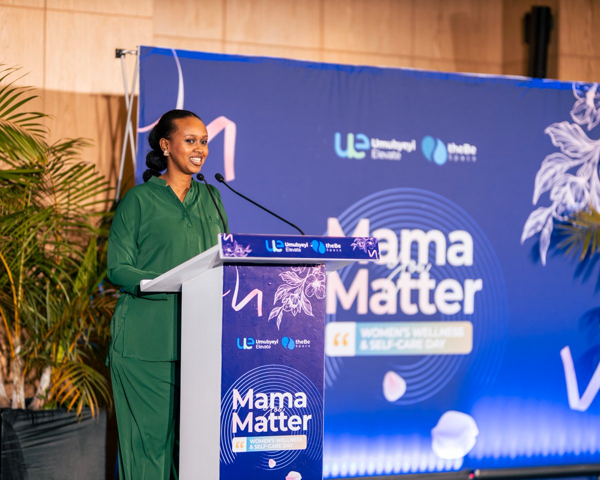 umubyeyi_rw's tweet photo. Speaker Highlight: Gabriella Nandi — Physiotherapist

“Wellness is not separate from daily life… it is part of how we live every day.”

At Mama You Matter 2026, @GabriellaNandi  reminded women that wellness is not something we schedule once in a while ;it is something we practice daily.

She spoke about holistic wellness : caring for the body, mind, and emotions and how small, consistent actions can transform wellbeing over time. From movement, to rest, to managing stress, to creating moments of calm wellness becomes a lifestyle, not a luxury.

Her message was clear and powerful:
When women prioritize their wellbeing, they show up stronger ; for their families, their work, and their communities.

Because wellness is not an extra…
It is the foundation.

And when women are well, everything around them becomes stronger.
#MamaYouMatter2026
#thebespace2026
#HolisticWellness