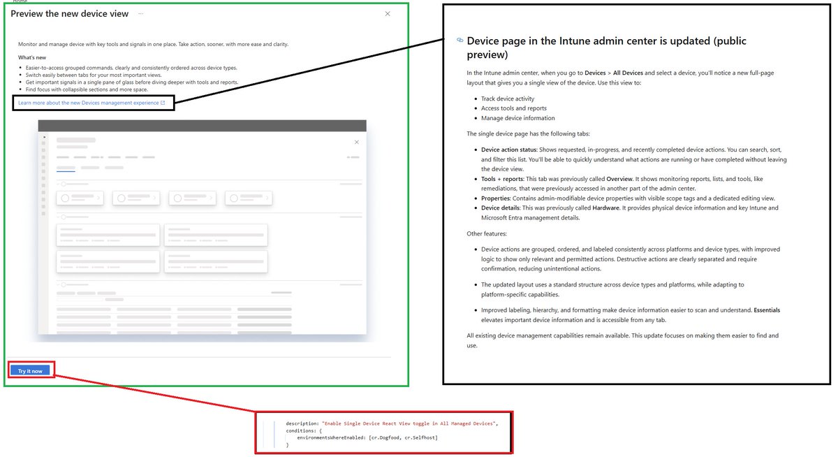 Mister_MDM's tweet image. It looks like that besides IC3 for the IME, we are also getting a new Single Device and All Devices blade in the Intune Portal...

The "Question" view is already accessible @IntuneSuppTeam :) 

#Intune #MSIntune