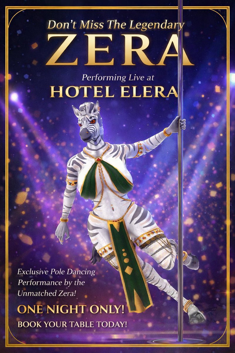 ewoera's tweet photo. 🔥 The update is live!
Meet the legendary Zera - the newest star lighting up the stage at Hotel Elera!
https://t.co/NUDC6NFdMp https://t.co/UQAjwfZRyN