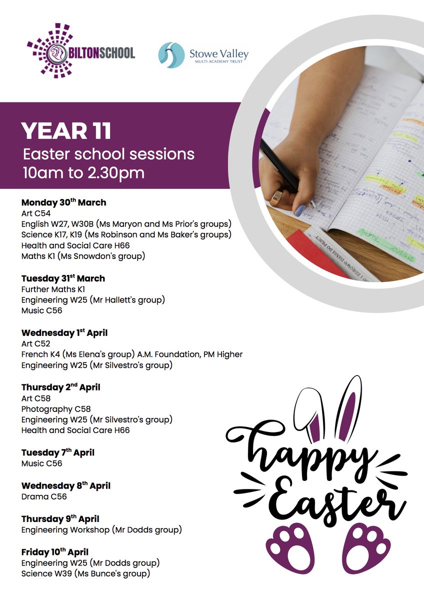 Bilton School tweet media