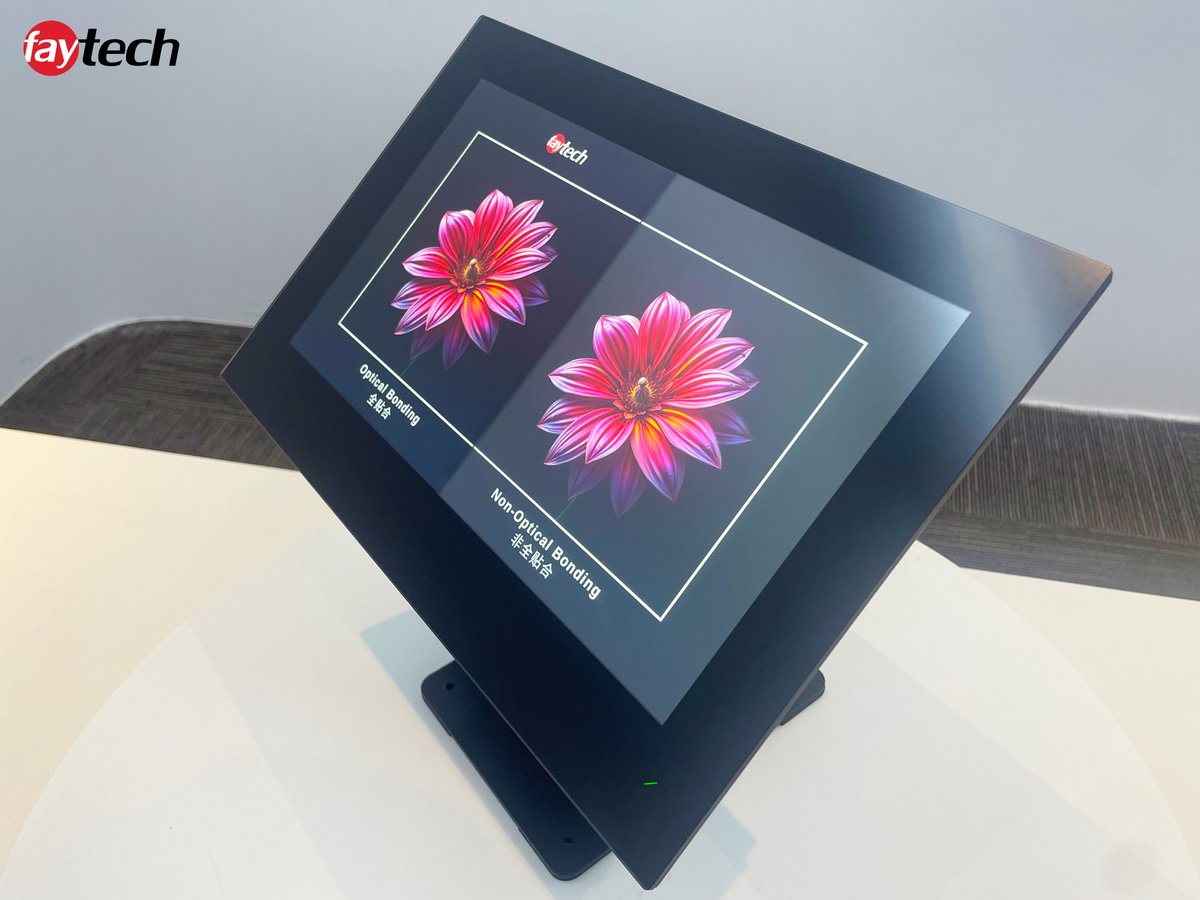 faytechShenzhen's tweet image. One of #faytech's standout #features is our in-house #opticalbonding, enhancing touch #displays' quality and #durability.

🔍 It eliminates glare &amp;amp; moisture risks!

Check the side-by-side comparison of optical (left) vs. non-optical (right)!

🔗 faytech.com/faytech-techno…