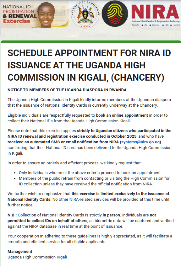 Uganda High Commission KIGALI tweet media
