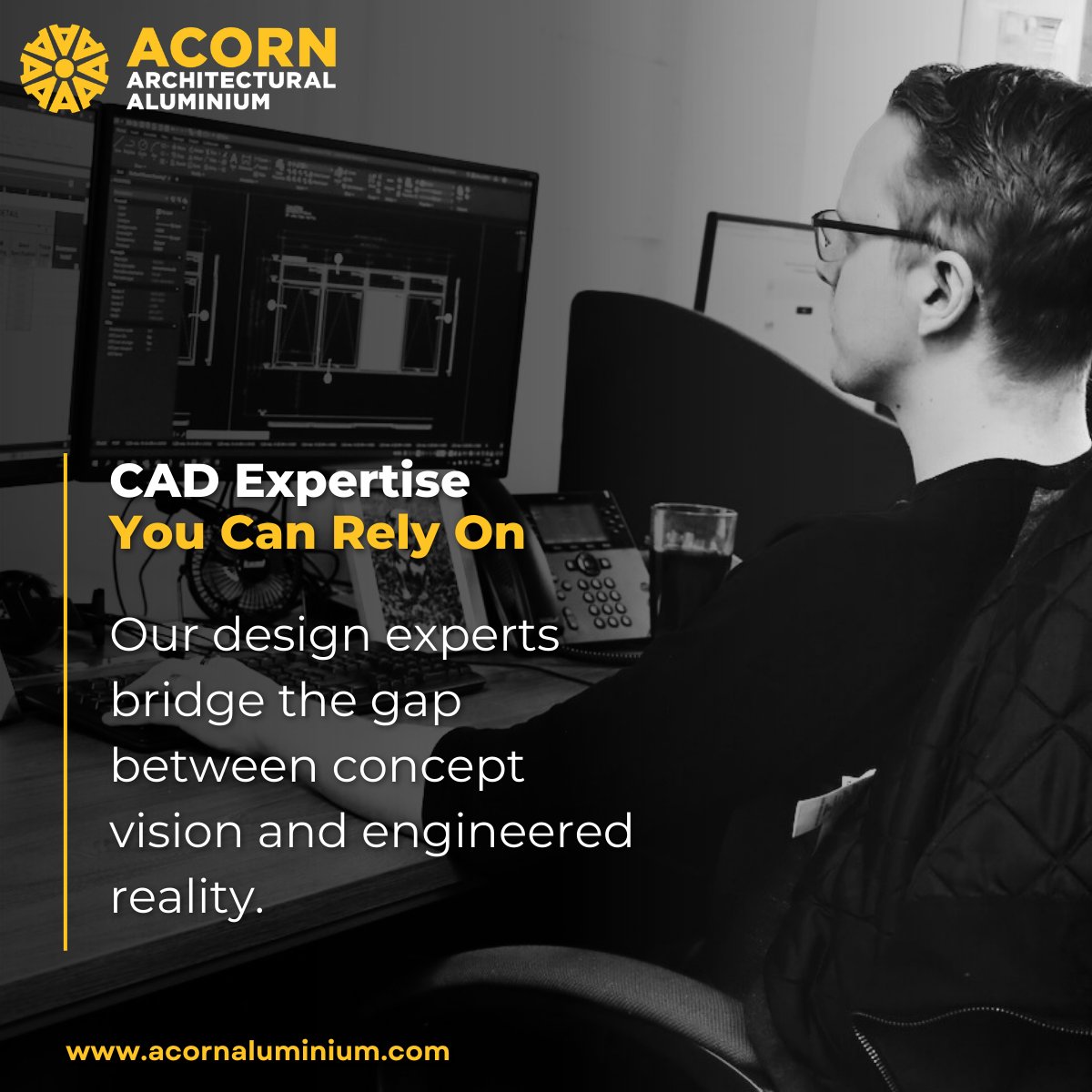 Acorn_Aluminium's tweet photo. Working closely with clients and consultants from day one, our CAD design team provides precise technical modelling and design optimisation across every scheme.

Learn more on our website: https://t.co/UBp43KjuH1

#DesignIntent #AcornAluminium #CAD https://t.co/ob8UiT013e