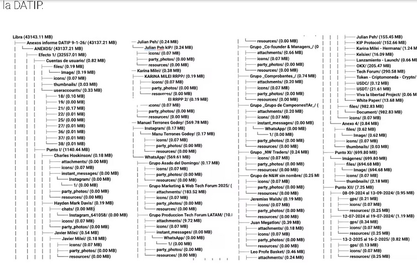 Hasta las manos Milei y entre mucho más entra lila lemoine corrupción argentina